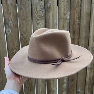 NWOT Brixton Joanna Felt Packable Hat - Brown